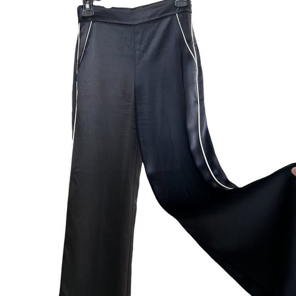 Wilfred Black Wide-Leg Pants - Picture 1 of 9